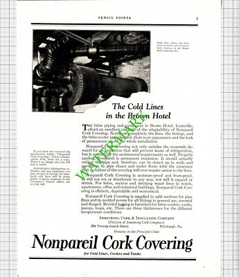 Nonpareil Cork Brown Hotel Louisville Barrett Roof Company New York -1926 Advert