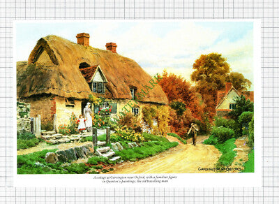 The Barley Mow Inn Clifton Hampden / Garsington Oxford - c.1990s Cutting Print