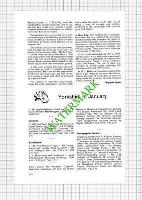 Piece Hall Halifax  Cloth Hall  - 1980 Article