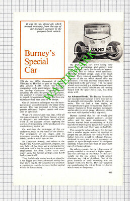 Sir Denistoun Burney Car Bill Joy - Small Article