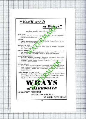 Wrays Of Harrogate   / Swan Road Bomb King's Road -  1959 Print / Cutting