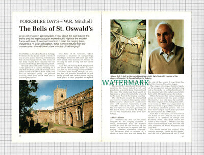 C3026) St Oswald's Church Askrigg Bell Ringing Jack Metcalfe Daykin - 1992