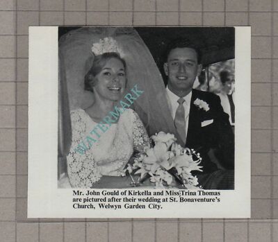 C3694) Mr John Gould Kirkella Trina Thomas Welwyn Garden City Wedding 1966 Clip