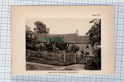 C4531) Hambledon Surrey Cottages - 1908 Clip