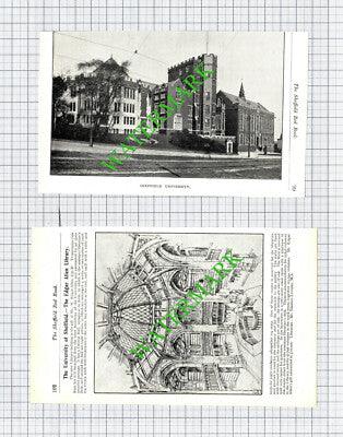 University Of Sheffield Edgar Allen Library   - 1910 2-Part Cutting