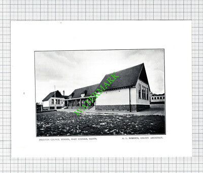 Drayton Council School East Cosham Hampshire A L Roberts -  1929 Book Print