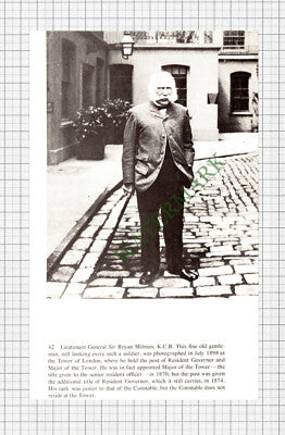 C5590) Lieut Gen Sir Bryan Milman Tower Of London  - Cutting