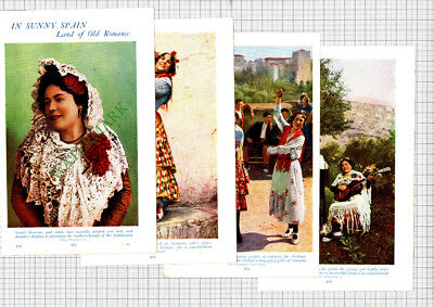Spain Spanish People  Costume - c.1950s Book Prints