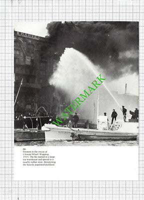 Colonial Wharf Wapping Fire / Bromley Workhouse - Cutting