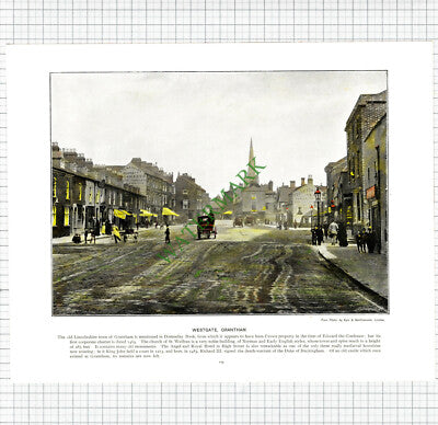 X1975) GRANTHAM Lincolnshire / HARWICH Port Koh-i-noor Palace  c.1895 Book Print