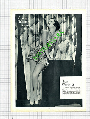 Susan Fleming Actress  - 1930s Book Print