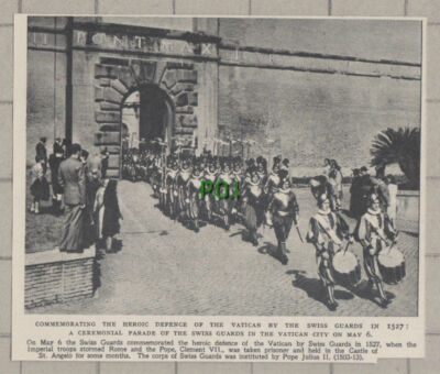 C1345) Vatican City Swiss Guards - 1948 Clip