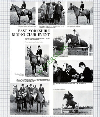 East Yorkshire Riding Club Robin Yonge Erica Burwell Eric Dee   -1967 Cutting