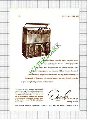 Decca Record Company Decola Advert - 1947 Small Cutting
