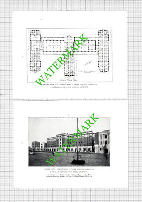 Lewisham Hospital Douglass Mathews - 1929 Book Prints x 2