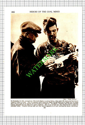 Gresford Colliery Wales Disaster  - 1930s Cutting / Print