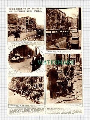 X1125) Berlin Germany War Damage - 1945 Clip