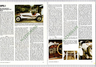 8981) M N Mavrogordato GP Opel Car  - 1977 Article