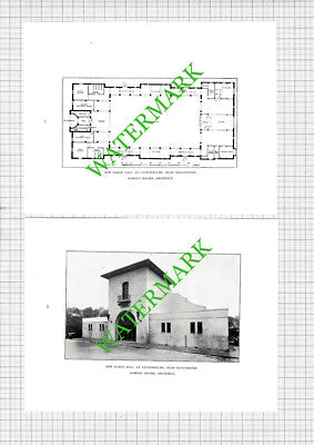 Levenshulme Dance Hall Manchester Harold Davies Architect  - 1929 Book Prints
