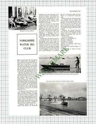 Yorkshire Water Ski Club Welton Water Brough Arnold Mainprize  - 1967 Cutting