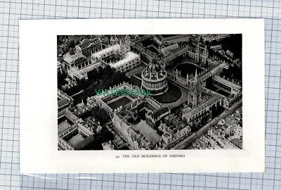 C4509) Oxford Buildings / King's College Chapel Cambridge - c.1939 Print