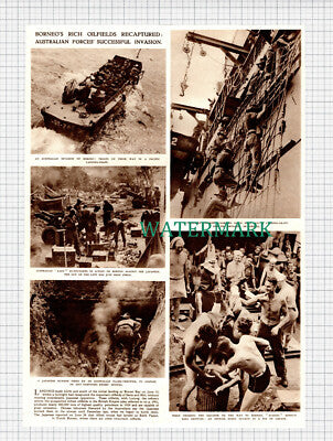 X1128) Borneo Invasion Australian Infantry - 1945 Clip