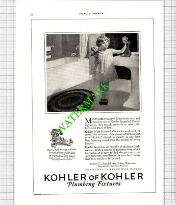 Kohler Wisconsin / The Marbleloid Company New York  - 1926 Advert