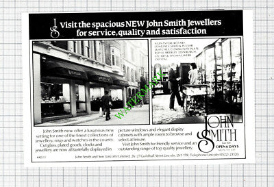 John Smith & Son Jewellers Lincoln - 1984 Cutting