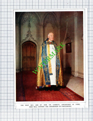 The Most Rev Dr Garbett Archbishop Of York   - 1953 Cutting
