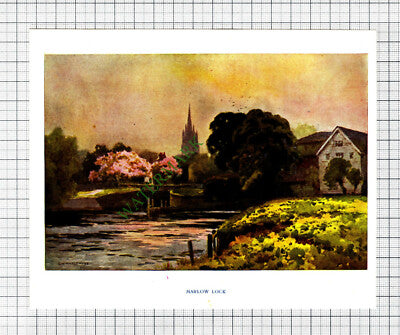 Marlow Lock - 1910 Print