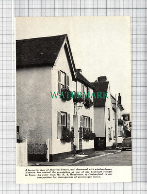 C3822) Houses At Moreton Essex RA Henderson Chelmsford - 1966 Clip