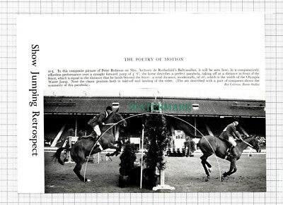 C5435) Peter Robeson Mrs Anthony de Rothschild Horse Jumping - 1959 Cutting