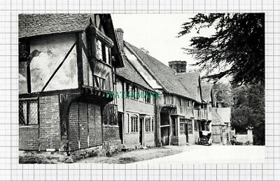 C5523) Chiddingstone / Hever Castle - 1950s Dbl/Sided Print / Cutting