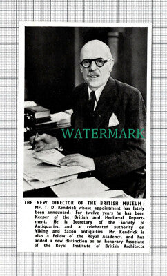 C3636) Mr T D Kendrick British Museum -1950 Clip