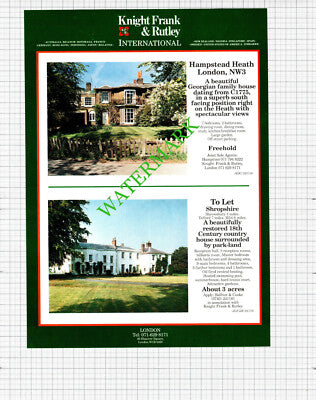 Shipston On Stour Hampstead Heath London NW3 House Advert   - 1991 Cutting