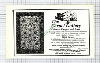 The Carpet Gallery Glusburn Keighley Advert  - 1987 Cutting