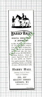 Harry Hall Riding Breeches Small ADVERT - 1947 Cutting
