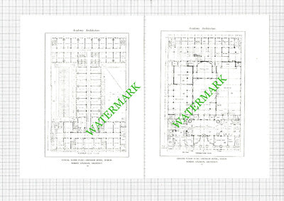 Gresham Hotel Dublin Robert Atkinson Architect  - c.1926 Book Prints