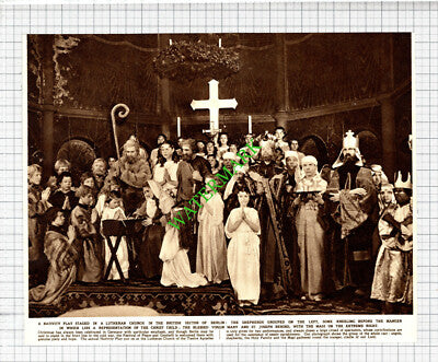 Lutheran Church of the Twelve Apostles Berlin Germany  - 1952 Cutting / Print