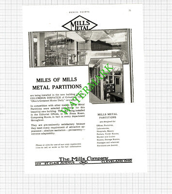 The Mills Company Cleveland Ohio  Advert - 1926 Cutting
