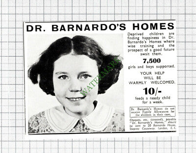Dr Barnardo's Homes Advert - 1947 Cutting
