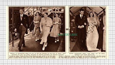 C2744) Lord Derby & Lady Isabel Milles-Lade Wedding Westminster Abbey - 1948
