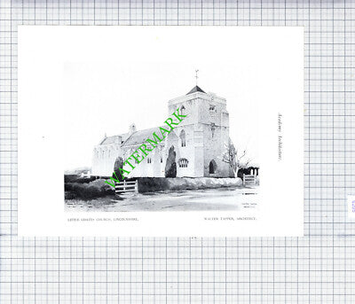 Little Coates Church Lincolnshire Walter Tapper - c.1920s Book Print