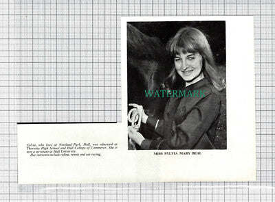 C3806) Miss Sylvia Mary Bell Hull University Thoresby High School - 1966 Clip