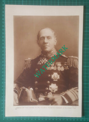 X1005) Sir Robert K Arbuthnot / Sir Cecil Burney World War One ~ c.1918 Cutting