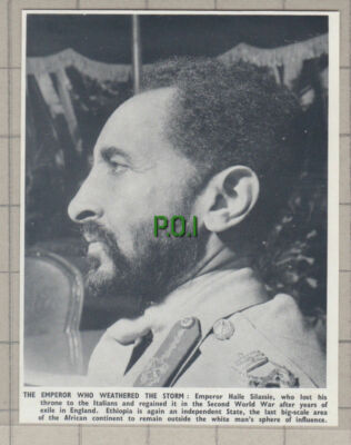 C1590) Emperor Haile Silassie - 1950 Clip