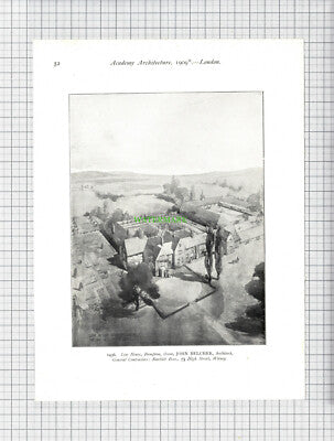 8789) TATMORE PLACE JC Priestley Herts Belcher / LEW HOUSE Bampton Oxon  -1909