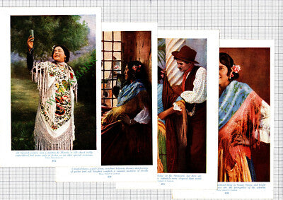 Spain Spanish People  Costume - c.1950s Book Prints