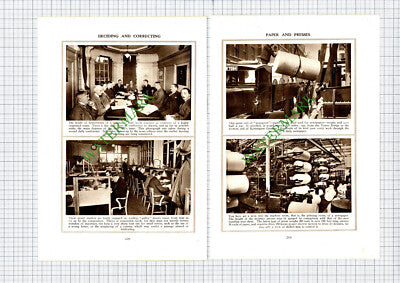How A Newspaper Is Printed News Chronicle Ltd - c.1930s Article