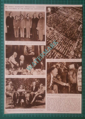 (X383) Dewey Stassen Taft Little Eva Elephant Republican Party USA - 1948 Clip